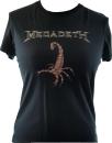 Megadeth - Scorpion Damen Shirt Gr. L